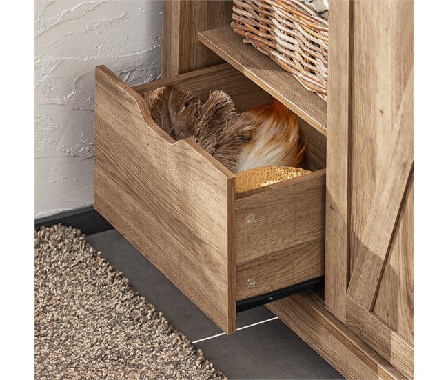 Aparador Recibidor SoBuy FSB59-BR - Puerta corrediza de Granero Marron