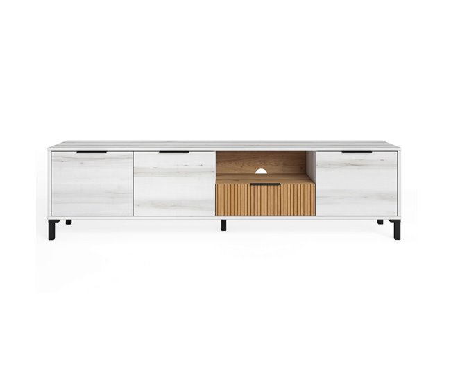 Conjunto Muebles Salón Comedor Tokio Nórdico Blanco/ Madera