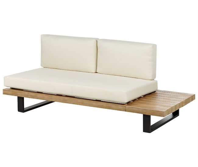 Beliani Conjunto longue MYKONOS Blanco/ Beige