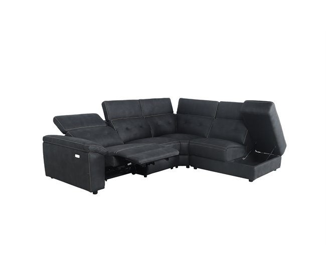 Rinconera ELLEN con 1 asiento eléctrico color gris oscuro Gris Oscuro
