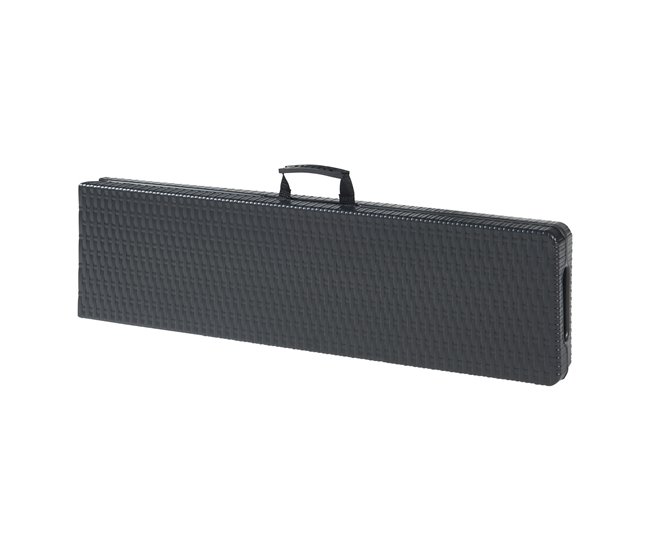 Banco plegable Mark para 4 personas metal/plástico Negro