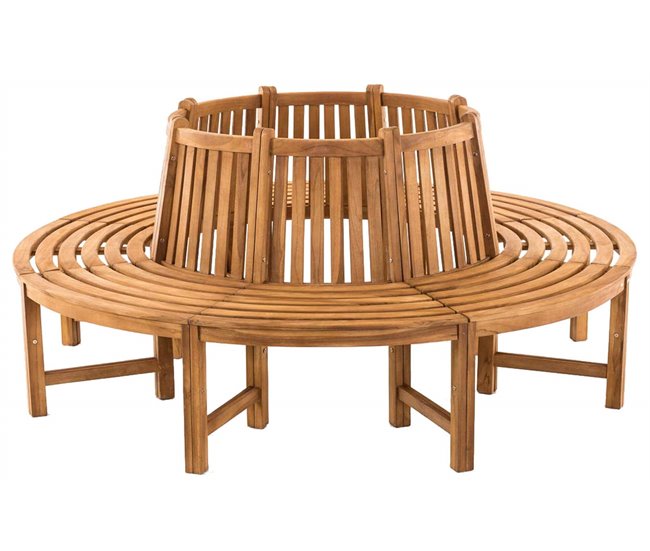 Banco de jardín - Novum - Madera 200x200 Marron