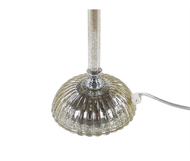 Beliani Lámpara de mesa KUBENA Blanco