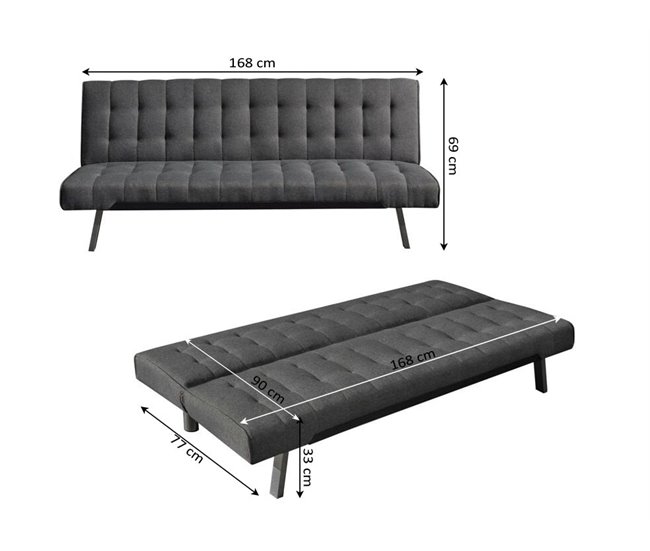 Sofa Cama Nahia Gris