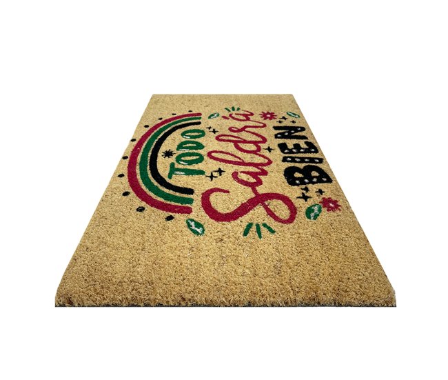 Acomoda Textil – Felpudo de Coco Natural Ecológico Animado. Marron Claro