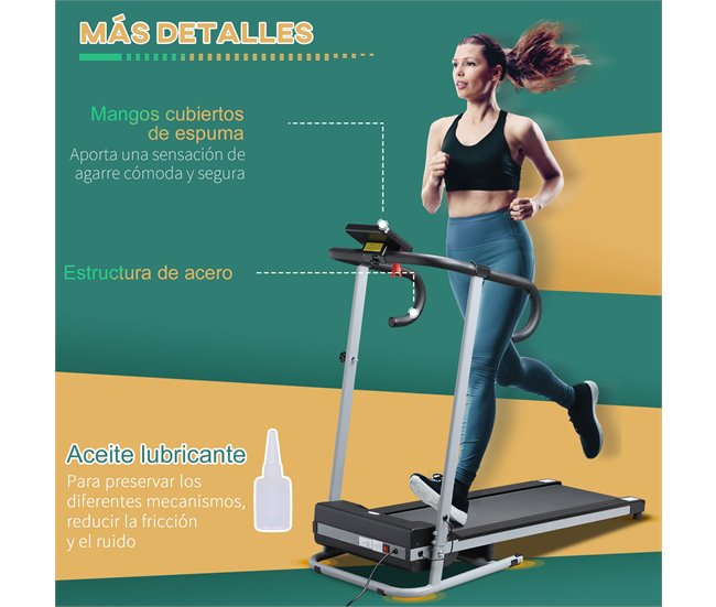 Cinta de Correr Acero HOMCOM, deportes y ocio - fitness Multicolor