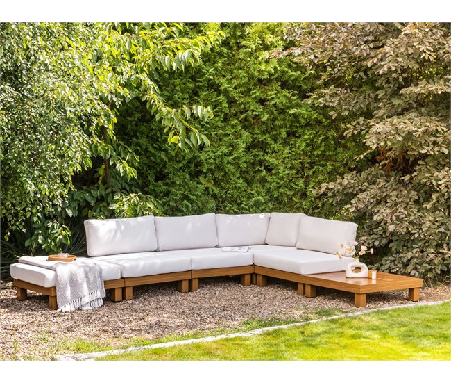Beliani Conjunto longue SANZA Blanco
