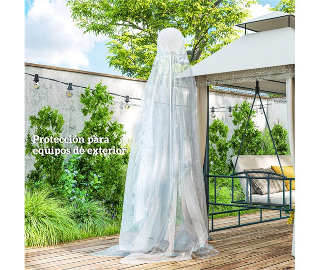 Cubierta de Invernadero Polipropileno Outsunny Transparente