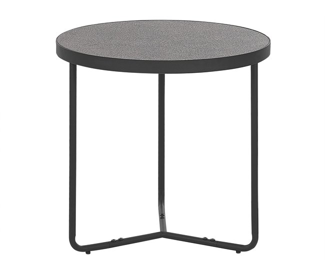 Beliani Mesa auxiliar MELODY Gris