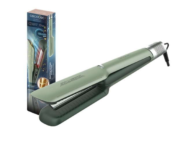 Cecotec Plancha de Pelo con Aire Air Lisse Verde