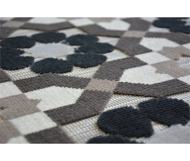 Alfombra LISBOA Flores 120x170 Marron
