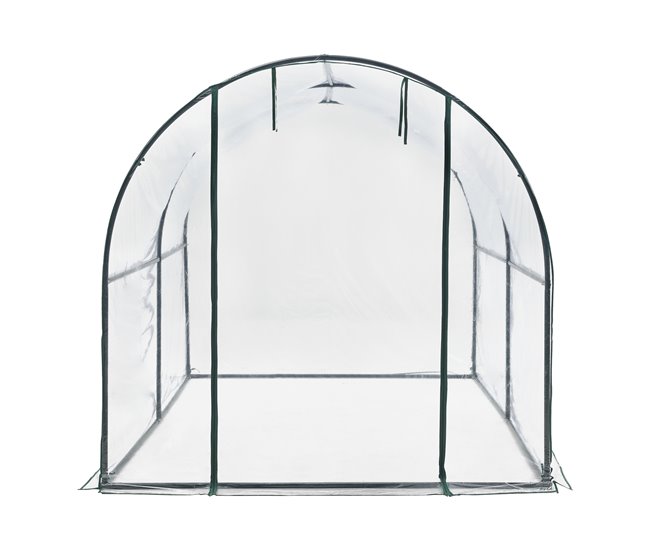 Invernadero túnel de jardín Grünwald acero PVC Transparente