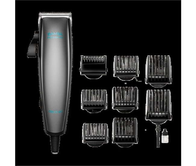 Cortapelos con cable Cecotec Bamba PrecisionCare Power Blade Titanium 500mAh 9 peines negro/inox Gris