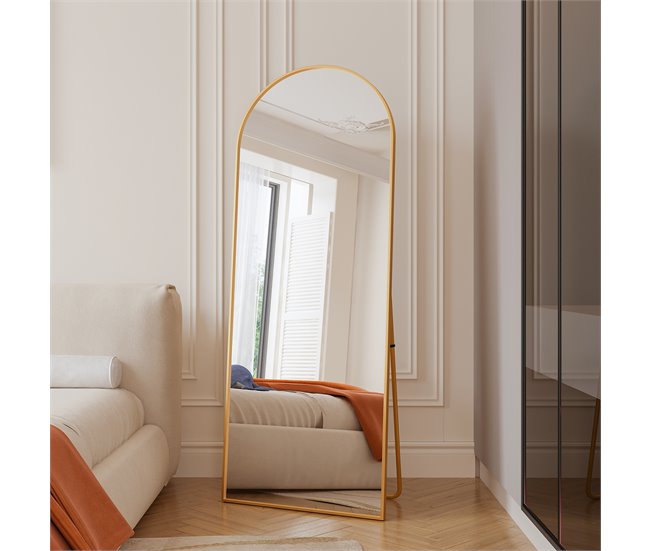 Espejo completo arqueado 50x3 Dorado