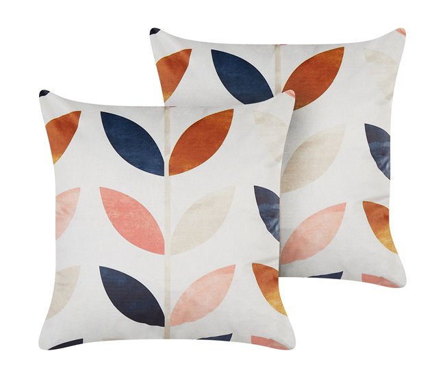 Beliani Cojín decorativo QUINOA Multicolor
