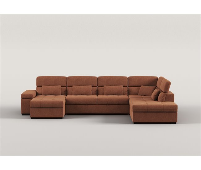 Rinconera con forma de U XXL STEWART Terracota