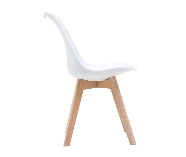 Pack de 4 sillas de cocina YESSI  Blanco