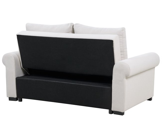 Beliani Sofá cama Tela SILDA Beige