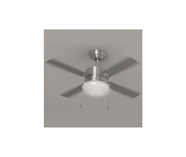 Cecotec Ventilador de techo con luz Ventilador de techo EnergySil Inox