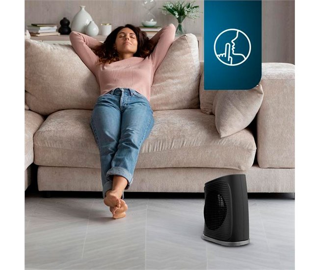 Cecotec Calefactor Eléctrico Bajo Consumo ReadyWarm 2050 Max Negro