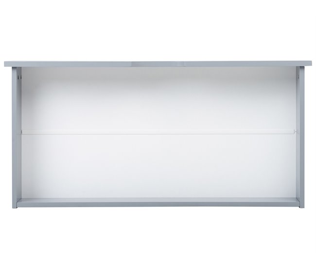 Beliani Conjunto de 2 cajones de cama Madera de pino CRONAT Gris