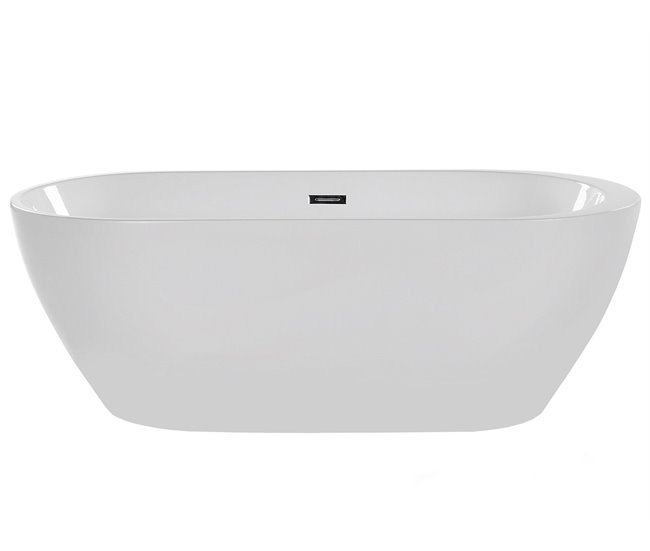 Beliani Bañera independiente NEVIS 80x170 Blanco