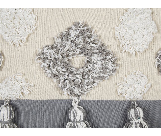 Beliani Cojín decorativo ALOCASIA Beige