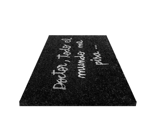 Acomoda Textil – Felpudo de Coco Natural Ecológico Animado. Negro