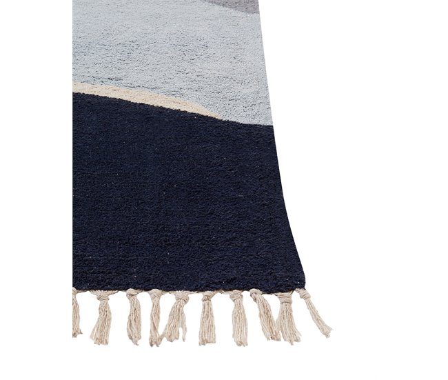 Beliani Alfombra de pelo corto XINALI 140x200 Azul