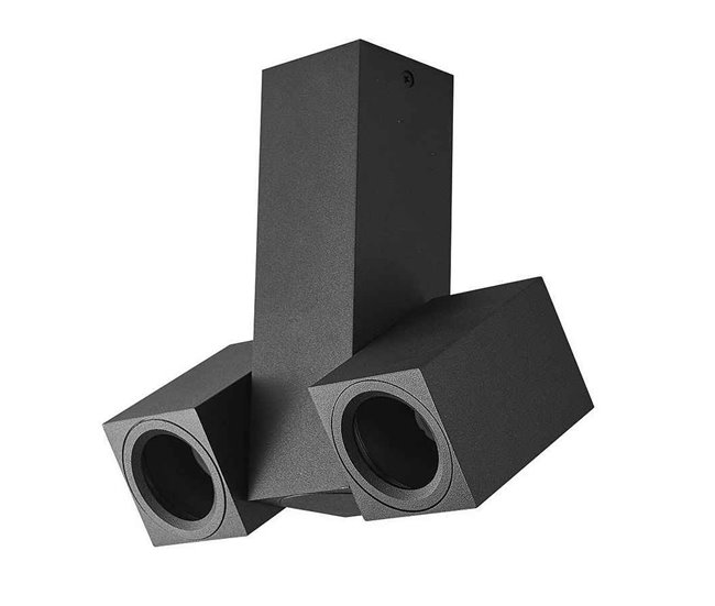 Foco Aluminio Serie Nerja Negro