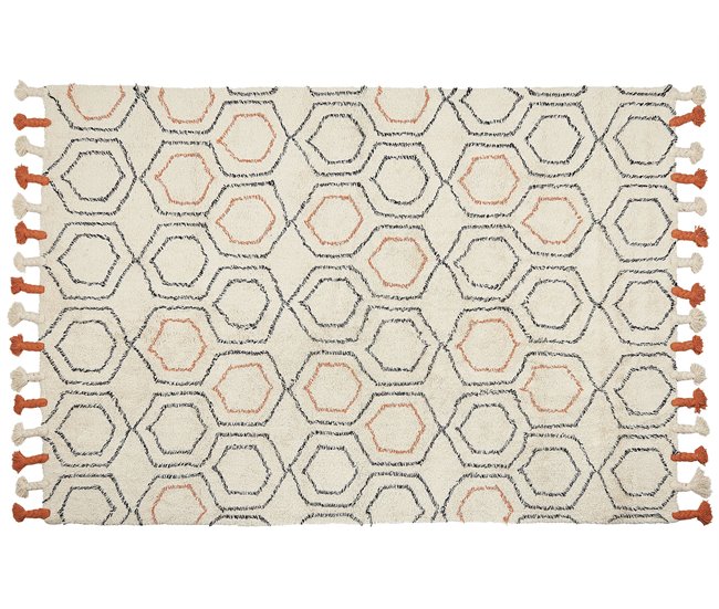 Beliani Alfombra de pelo corto HAJIPUR 160x230 Beige