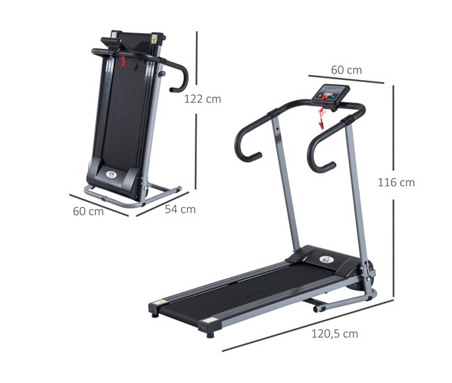 Cinta de Correr Acero HOMCOM, deportes y ocio - fitness Multicolor