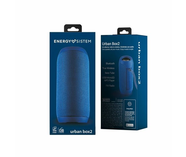 Altavoz Bluetooth Inalámbrico Urban Box 2 Azul