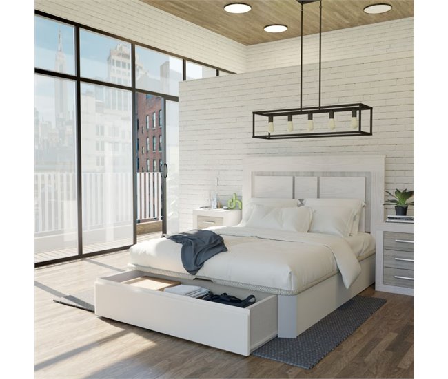 Canapé Luxury S-Max 3D 150x190 Blanco