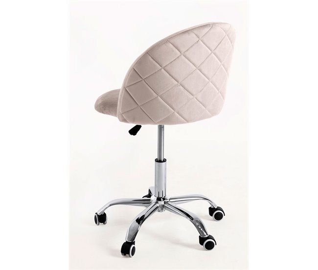 Silla Vint Terciopelo Office Gris