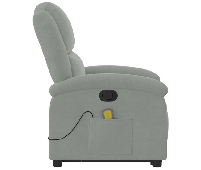 Sillón Reclinable De Masaje Elevable Amarillo