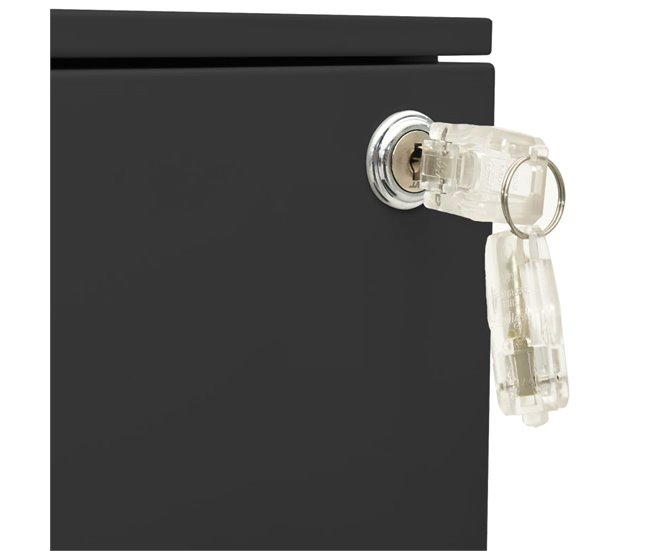 Cajoneras mueble de oficina con ruedas 3 cajones Gris