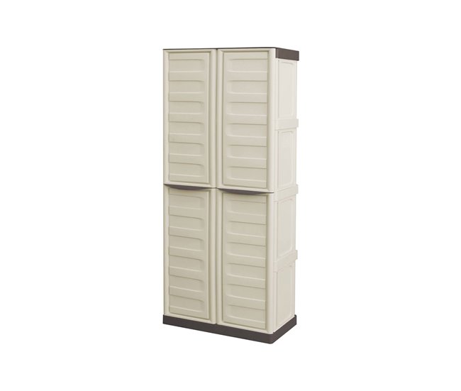 Armario exterior en PVC Beige