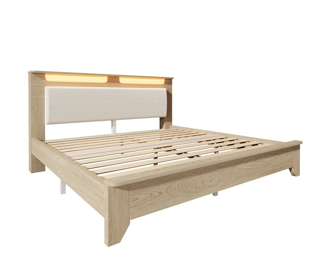 Camas de matrimonio 145x215 Beige