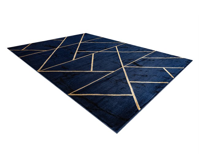 Alfombra EMERALD exclusivo 1012 glamour 120x170 Azul Marino