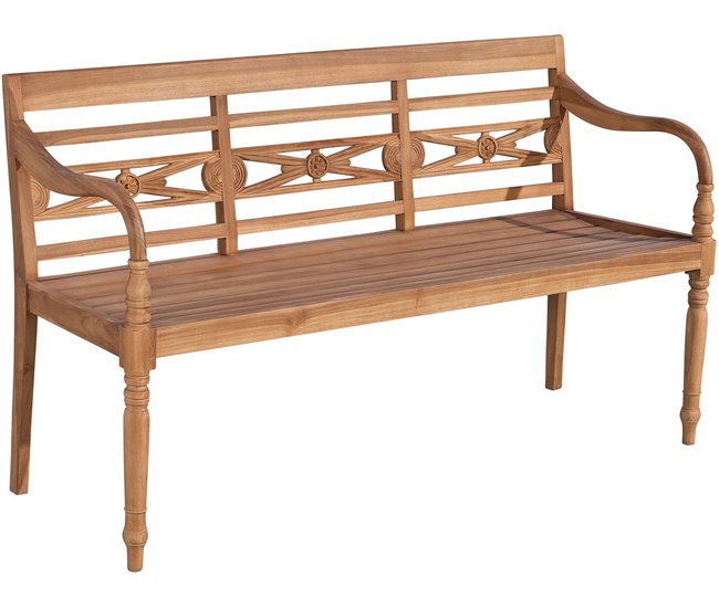 Banco para el jardín Maryland de teca 150x54 Marron