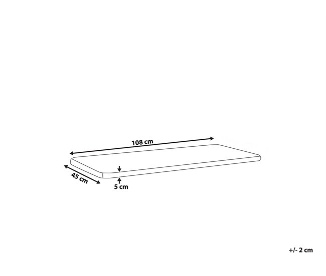 Beliani Cojín de asiento VIVARA 108x45 Rojo