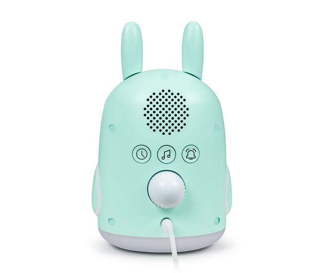 Reloj despertador y luz nocturna RKIDSRABBIT BIGBEN Turquesa