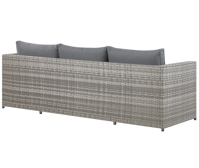 Beliani Conjunto de jardín SABBIA Gris Claro