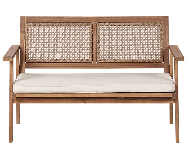 Beliani Conjunto de jardín Madera de acacia ARENELLA Beige