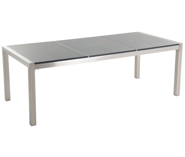 Beliani Conjunto de comedor GROSSETO Gris Oscuro