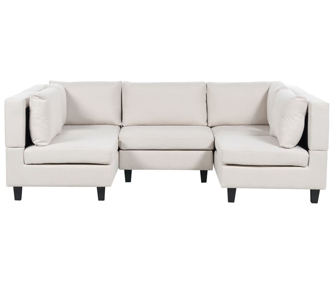 Beliani Sofá modular Poliéster UNSTAD Beige