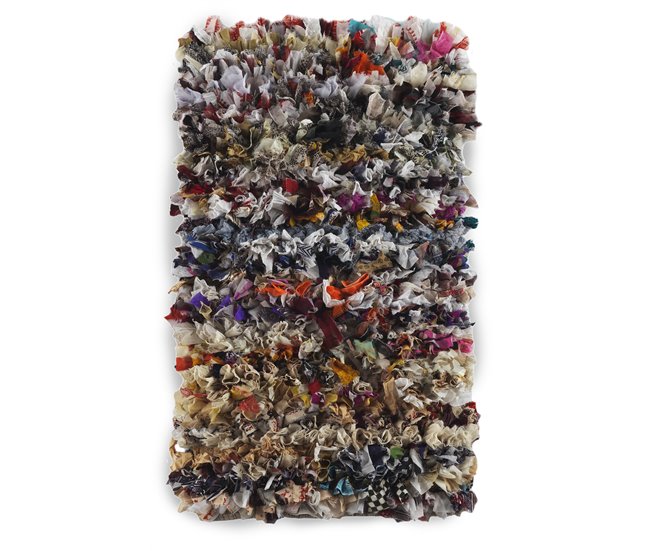 Alfombra de algodón y poliéster Natural