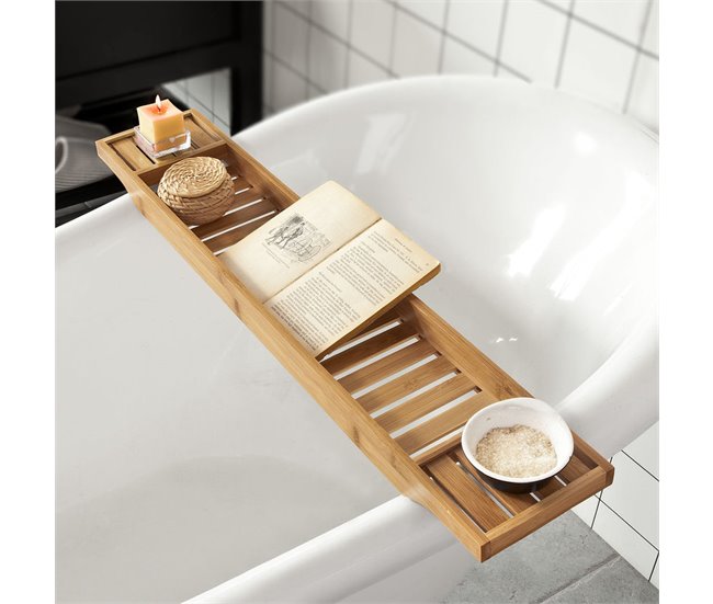Bandeja de Bambú para Bañera FRG212-N SoBuy Madera