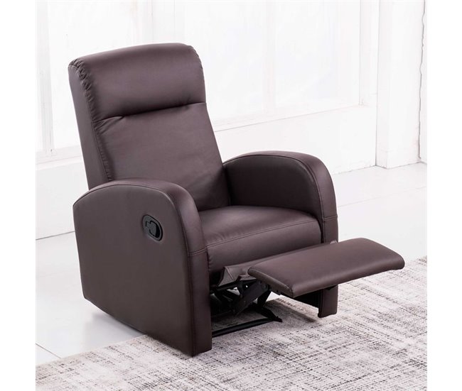 Sillón relax Home símil piel Chocolate